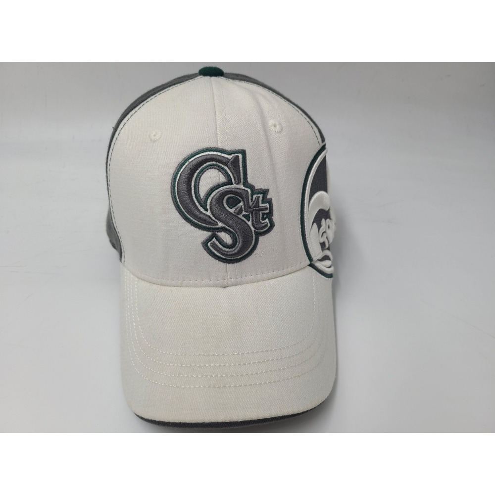 Colorado State University Rams Zephyr Flex Fitted S-M Hat Cap NCAA White Gray